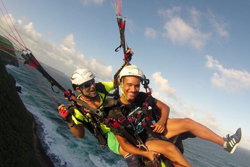 baptême parapente acrobatique guadeloupe