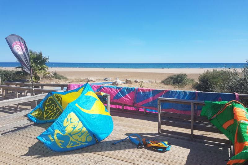 location matériel kitesurf Narbonne plage ou Gruissan