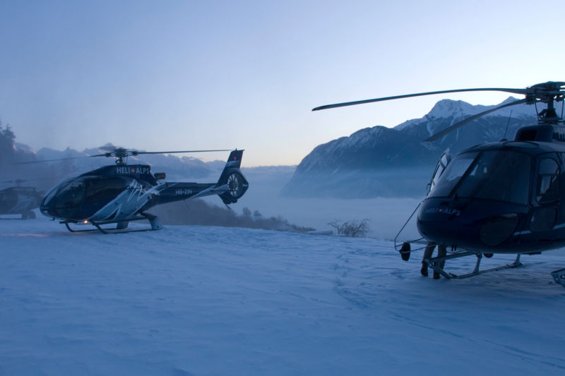 Safari ski en hélicoptère : les meilleures stations avec un guide