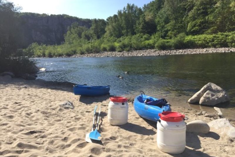 Descente en canoe de l’Ardèche au départ de Vallon - 7km