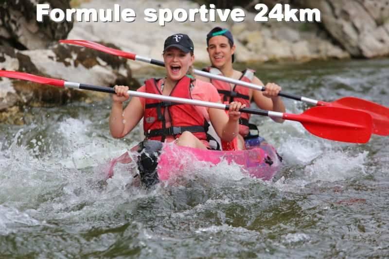 Descente en canoë sur l'Ardèche - Formule Sportive 24km