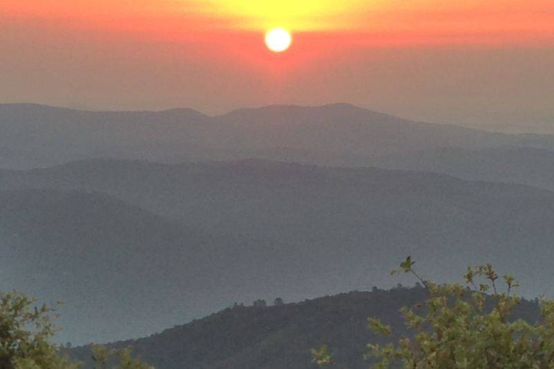 Lever de soleil en Cévennes