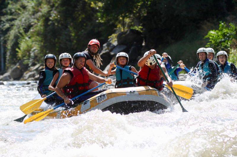 Rafting, parcours sensations, demi-journée