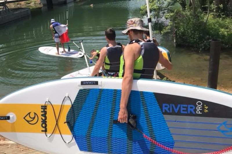 Stand up paddle à Tison centre ville de Poitiers