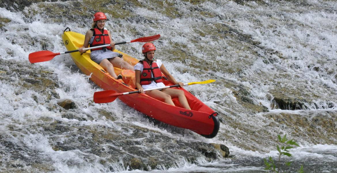 Escape in Canoe Kayak on the Herault 13km: 4 H + 11 years