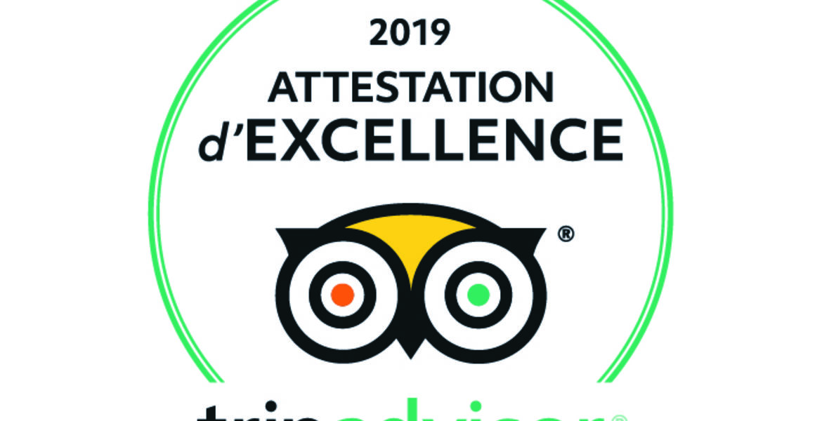 Attestation d'excellence Trip Advisor