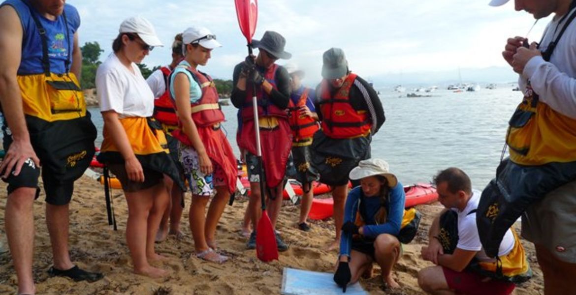 Chasse au trésor Ajaccio en kayak de mer