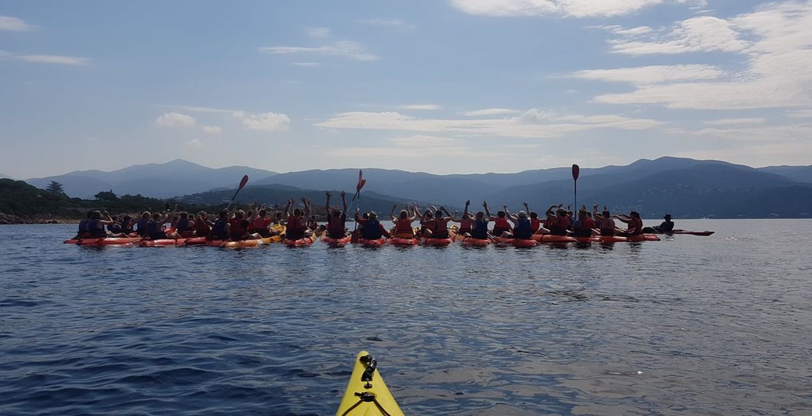 Kayak en Corse pour groupe