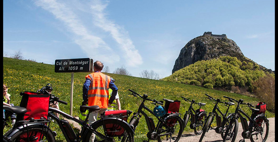 Le Château de montségur en vélo électrique