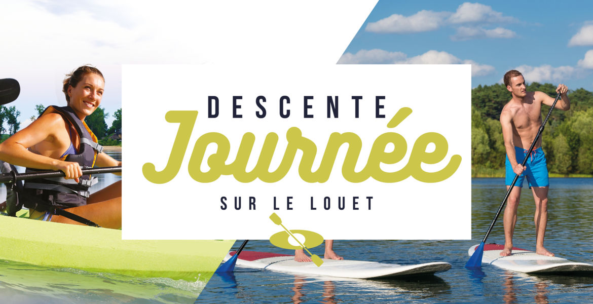 Descente journée en canoë - kayak - paddle sur le Louet ou la Loire