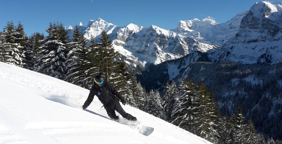 Cours privé snowboard à Champéry - Portes du Soleil - Valais - Suisse