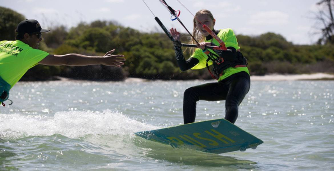 Navigation surveillée en kitesurf à Frontignan