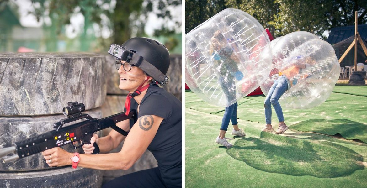 Laser game et Bubble foot
