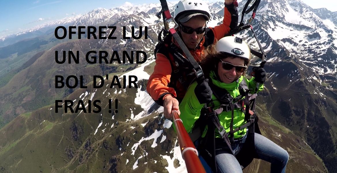 Bon cadeau pour un vol en parapente