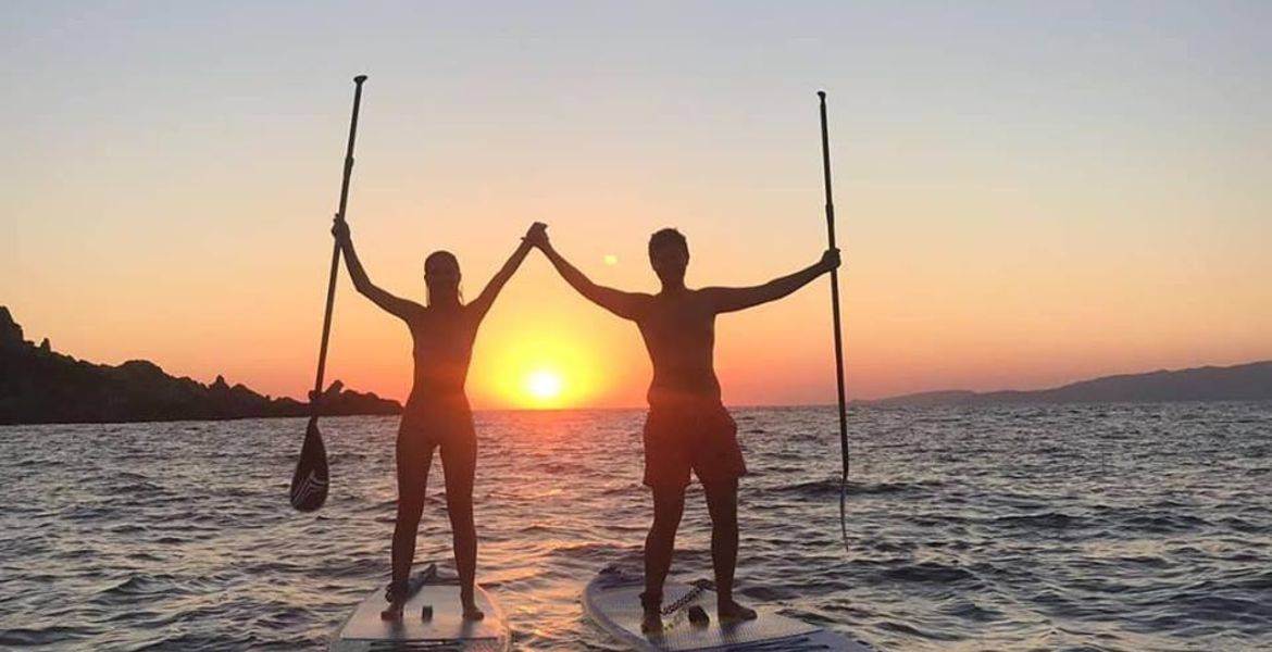Randonnée guidée en paddle autour de Campomoro