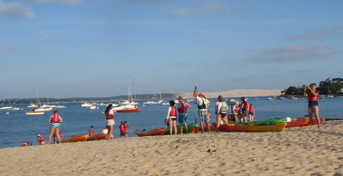 Kayak Mimbeau Conch tour in the Bassin d'Arcachon