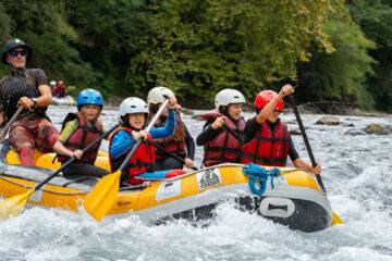 Rafting demi journée sur le haut gave d'ossau - parcours initiation