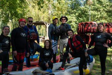 Rafting sur le gave de pau -parcours banzai demi journée rieulhes-camping de lestelle betharram