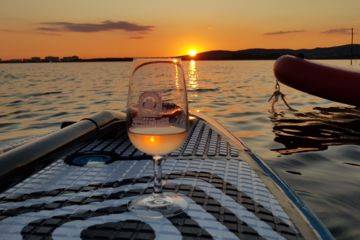 Balade paddle dégustation de vins à frontignan