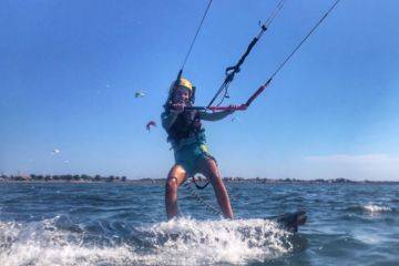 Cours particuliers de kitesurf : enfants à frontignan